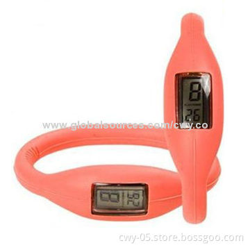 Sports silicone watch, eco-friendly, nontoxic, lightweight, waterproof and durable
